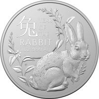 Image 1 for 2023 $1  Lunar Series Year of the Rabbit Silver 1oz Investment Coin 