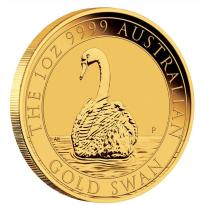 Image 1 for 2023 $100 Austraian Swan 1oz Gold 99.99% Bullion Coin (Memorial Effigy)