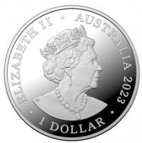 Image 2 for 2023 $1 Australia's Most Dangerous - Australian Box Jellyfish 1oz Silver Investment Coin in capsule