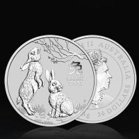 Image 1 for 2023 $30 Lunar Year of the Rabbiit 1kg Bullion Silver Coin - Perth Mint