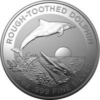 Image 1 for 2023 $1 Australian Dolphin Series Rough Toothed Dolphin $1 1oz Silver Investment Coin