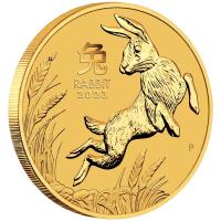 Image 1 for 2023 Australian Lunar Series III Year of the Rabbit One Twentith oz Gold Bullion Coin