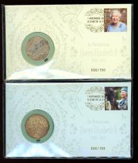 Image 2 for 2023 Queen Elizabeth II -In Memoriam Limited Edition Medallion Cover Set of 6 - Impressions release 056-150