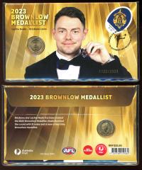 Image 2 for 2023 Issue 20AFL - 2023 Brownlow Medallist Lachie Neale Brisbane Lions with RAM $1 AFL Coin in the PNC
