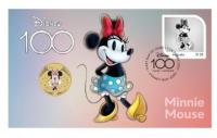 Image 3 for 2023 Issue 24 & 25 - Disney 100 - Mickey Mouse & Minnie Mouse with Coloured Tuvalu Perth Mint $1 PNC