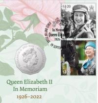 Image 3 for 2023 Queen Elizabeth II in Memoriam 1926 -2022 with RAM 50 cent coin PNC