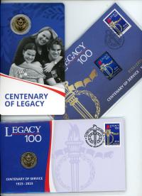Image 1 for 2023 Legacy 100 Centenary of Service 1923-2023 Set of three - Coin, PNC & PMC