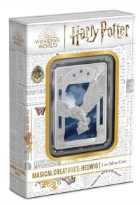 Image 1 for  2023 1oz Silver Proof Coloured Coin - Harry Potter™ Magical Creatures – Hedwig™