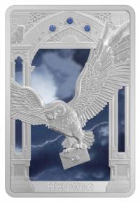 Image 3 for  2023 1oz Silver Proof Coloured Coin - Harry Potter™ Magical Creatures – Hedwig™