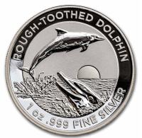 Image 1 for 2023 $5 Rough Toothed Dolphin 1oz Silver High Relief Proof Coin
