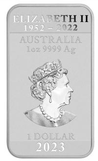 Image 3 for 2023 $1 Dragon Rectangular 1oz Silver Bullion Coin - Perth Mint