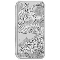 Image 1 for 2023 $1 Dragon Rectangular 1oz Silver Bullion Coin - Perth Mint