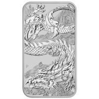Image 2 for 2023 $1 Dragon Rectangular 1oz Silver Bullion Coin - Perth Mint