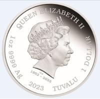 Image 3 for 2023 $1 James Bond Live & let Die 1oz Silver Proof Coloured Coin
