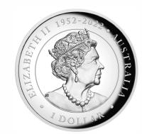 Image 4 for 2023 $1 Australian Kangaroo 1oz Silver High Relief Coloured Coin
