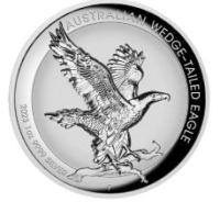 Image 2 for 2023 $1 Australian Wedge-Tailed Eagle 1oz Silver INCUSED Perth MInt Coin (Memorial Obverse)