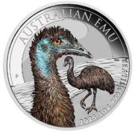 Image 2 for 2023 $1 Australian Emu 1oz Silver Coloured Coin - Memorial Effigy