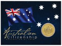 Image 1 for 2023 $1 Austraian Citizenship AlBr Coin in Card - Perth Mint