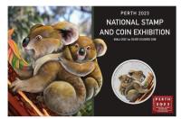 Image 1 for 2023 $1 Koala 1oz Silver Coloured Coin - Perth 2023 National Stamp & Coin Exhibition on Card 