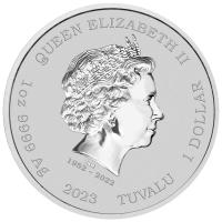 Image 3 for 2023 $1 The Phantom 1oz Silver Coloured Tuvalu Coin in Card
