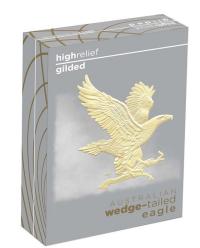 Image 2 for 2023 $2 Australian Wedge-Tailed Eagle 2oz Silver Proof High Relief Gilded Coin 
