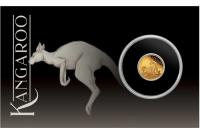 Image 1 for 2023 $2 Mini Roo - 0.5g Gold 99.99%  Proof Kangaroo Coin in Card