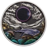 Image 1 for 2023 $2 Ningaloo Eclipse 2oz Silver Antiqued Coloured Coin 
