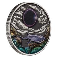 Image 3 for 2023 $2 Ningaloo Eclipse 2oz Silver Antiqued Coloured Coin 