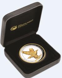 Image 3 for 2023 $8 Australian Wedge Tailed Eagle 5oz Silver Proof High Relief GILDED Coin