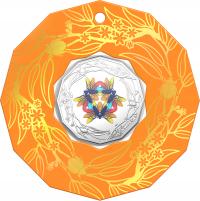 Image 1 for 2022 50c  Christmas Decoration CuNi Coloured Uncirculated Single Coin - GOLDEN ORANGE