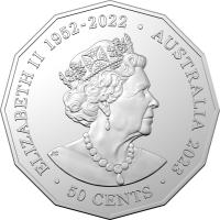 Image 3 for 2023 50 cent Elizabeth Regina - HM Queen Elizabeth Commemoration CuNi UNC Coin on Card - STRICT LIMITS APPLY