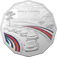 Image 2 for 2023 50 cent Bathurst 60th Anniversary of the Bathurst 1000 Coloured Coin on Card
