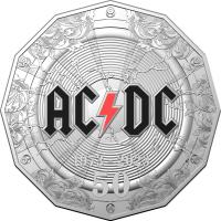 Image 2 for 2023 50 Cent 50th Anniversary ACDC Coloured CuNi UNC Coin on Card