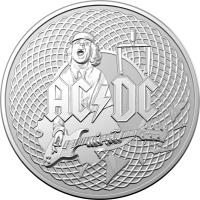 Image 2 for 2023 $1 ACDC 45th Anniversary  Silver Frosted UNC Coin in Box