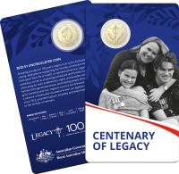 Image 1 for 2023 $1 Centenary of Legacy UNC Coin on Card