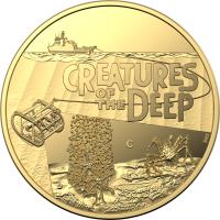Image 2 for 2023 $10 Creatures of the Deep 'C' Mintmark Gold One Tenth oz Proof Coin 