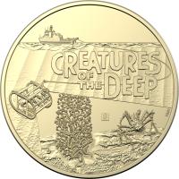 Image 5 for 2023 $1 Creatures of the Deep AlBr Mintmark & Privy Mark UNC Four Coin Set