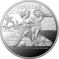 Image 3 for 2023 $1 FIFA Women's World Cup Aust & NZ 2023 ™ $1 Half Oz Silver Proof Coin in Box