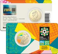 Image 1 for 2023 $1 FIFA Women's World Cup Australia & New Zealand 2023 ™ $1 Coloured UNC Coin on Card