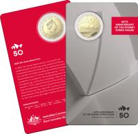 Image 1 for 2023 .50¢ 50th Anniversary of the Sydney Opera House UNC Coin in Card