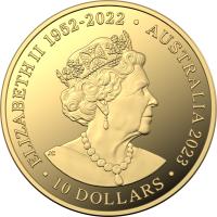 Image 3 for 2023 $10 Creatures of the Deep 'C' Mintmark Gold One Tenth oz Proof Coin 