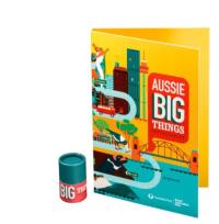 Image 1 for 2023 $1 Aussie Big Things Collectable Folder & 10 $1 Coins in Tube Set 