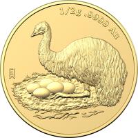 Image 1 for 2023 $5 Mini Money Emu Half gram Frosted UNC GOLD 99.99 AU coin