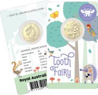 Image 1 for 2023 $2 Tooth Fairy AlBr UNC Coin in Card
