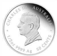 Image 5 for 2024 50 cent Newborn Baby Half oz Silver Coloured Proof Coin - Perth Mint