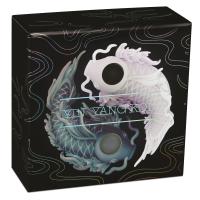 Image 3 for 2024 $5 Yin Yang Koi 5oz Silver Proof Coloured Tuvalu Coin with Freshwater Pearl Inlay (Perth Mint)