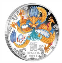 Image 4 for 2024 $1 Australian Lunar Series III Year of the Dragon 1oz Silver Trio Collection