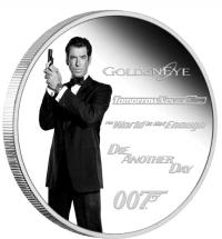 Image 1 for 2024 $1 James Bond Legacy Series - 4th Issue 1oz Silver Tuvalu Proof Coloured Coin 