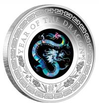 Image 2 for 2024 $1 Australian Opal Lunar Series - Year of the Dragon 1oz Silver Proof Coin - Perth Mint