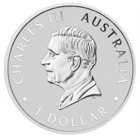 Image 2 for 2024 $1 Australian Kookaburra 1oz Silver Bullion Coin in Capsule - Perth Mint